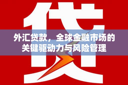 蕲春外汇贷款，全球金融市场的关键驱动力与风险管理