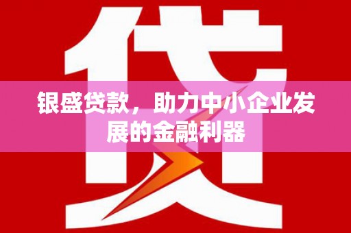 蕲春银盛贷款，助力中小企业发展的金融利器