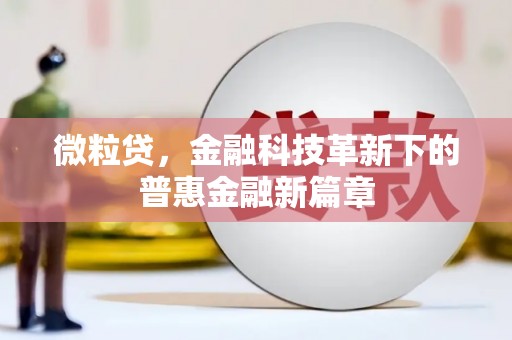 蕲春微粒贷，金融科技革新下的普惠金融新篇章
