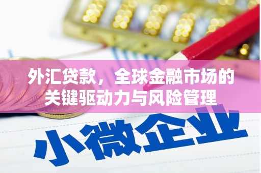蕲春外汇贷款，全球金融市场的关键驱动力与风险管理