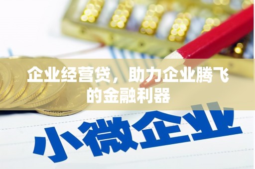 蕲春企业经营贷，助力企业腾飞的金融利器