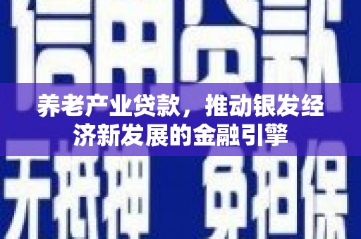 蕲春养老产业贷款，推动银发经济新发展的金融引擎