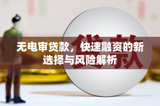 蕲春无电审贷款，快速融资的新选择与风险解析