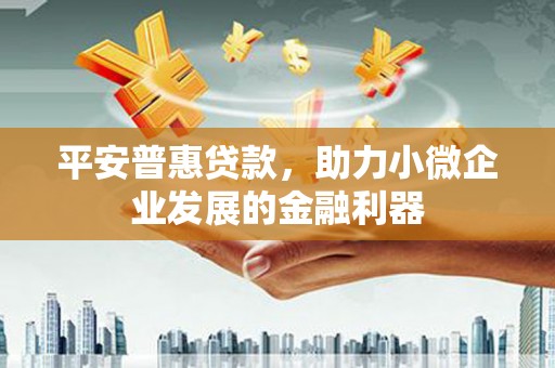 蕲春平安普惠贷款，助力小微企业发展的金融利器