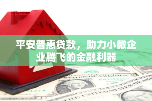 蕲春平安普惠贷款，助力小微企业腾飞的金融利器