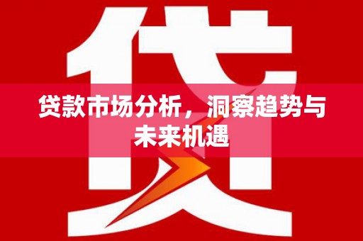 蕲春贷款市场分析，洞察趋势与未来机遇