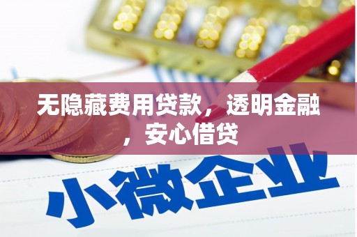 蕲春无隐藏费用贷款，透明金融，安心借贷