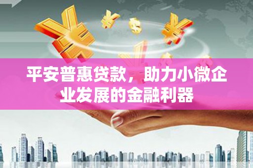 蕲春平安普惠贷款，助力小微企业发展的金融利器