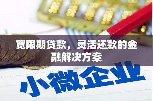 蕲春宽限期贷款，灵活还款的金融解决方案