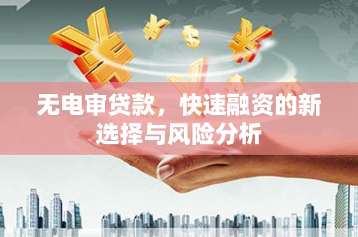 蕲春无电审贷款，快速融资的新选择与风险分析