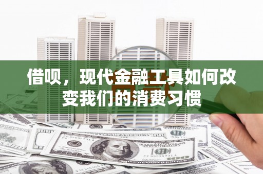 蕲春借呗，现代金融工具如何改变我们的消费习惯
