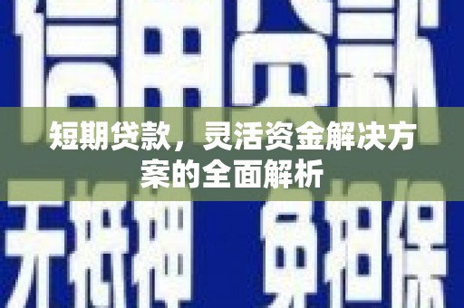 蕲春短期贷款，灵活资金解决方案的全面解析