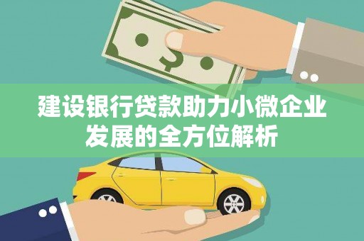 蕲春建设银行贷款助力小微企业发展的全方位解析