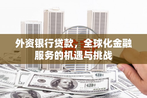 蕲春外资银行贷款，全球化金融服务的机遇与挑战