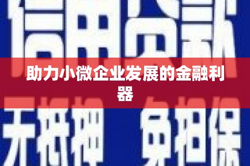 蕲春助力小微企业发展的金融利器
