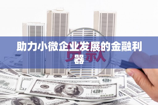 蕲春助力小微企业发展的金融利器