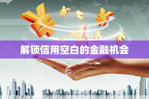 蕲春解锁信用空白的金融机会