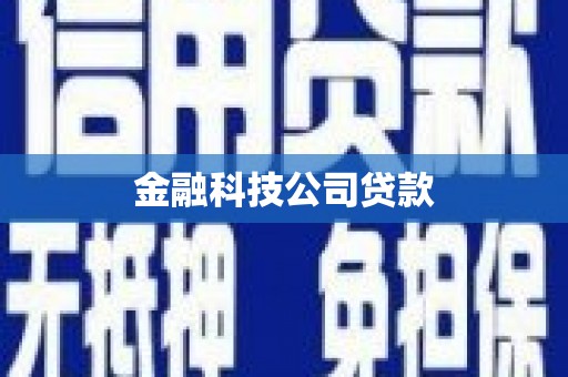 蕲春金融科技公司贷款
