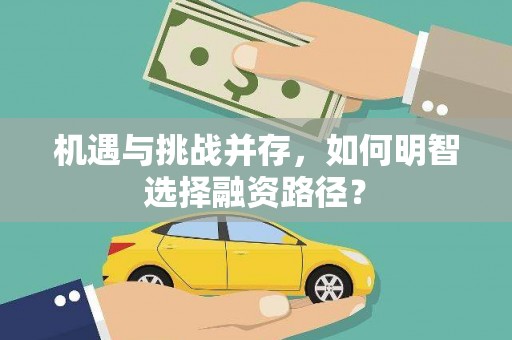 蕲春机遇与挑战并存，如何明智选择融资路径？